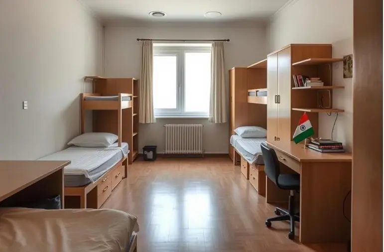 dormitory room in Russia