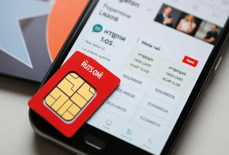 russia sim card and mobile phone