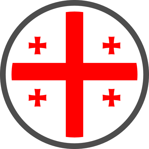 Georgia Flag Round Circle Icon