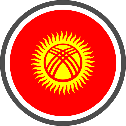 Kyrgyzstan Flag Round Circle Icon